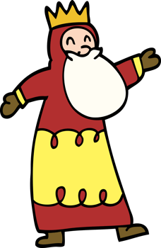 cartoon doodle wise king png