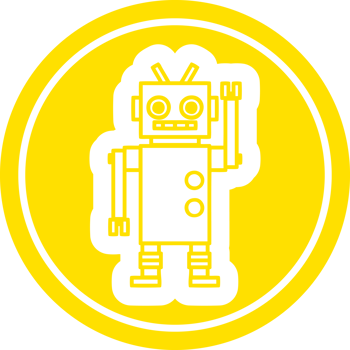 dancing robot circular icon png