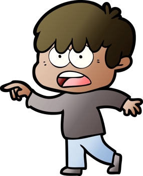 worried cartoon boy drawing png