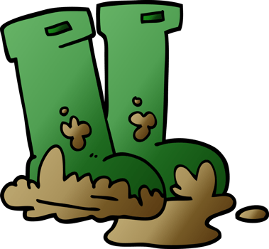 cartoon doodle wellingtons png