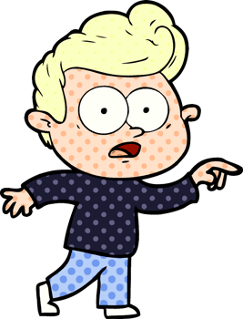 cartoon staring man drawing png