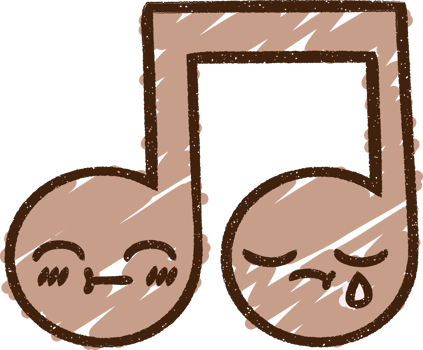 Music Note Chalk Drawing png