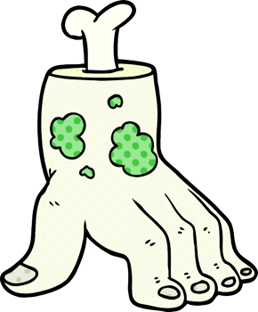 spooky zombie hand cartoon drawing png