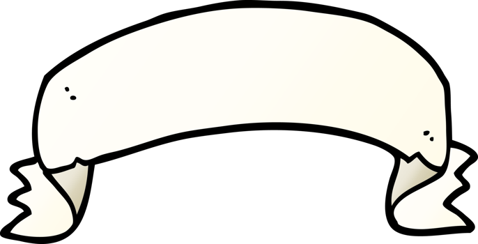 cartoon doodle scroll banner png