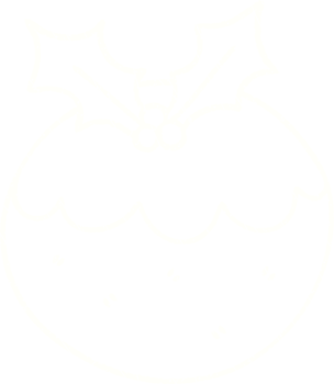 Christmas Pudding Chalk Drawing png