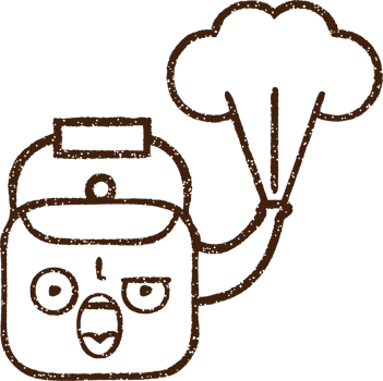 Steaming Kettle Charcoal Drawing png