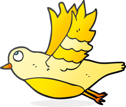 cartoon bird flying png