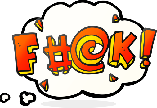 thought bubble cartoon swearword png