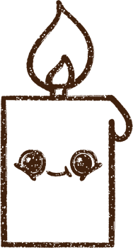 Happy Candle Charcoal Drawing png