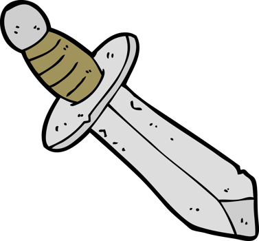 cartoon sword drawing png