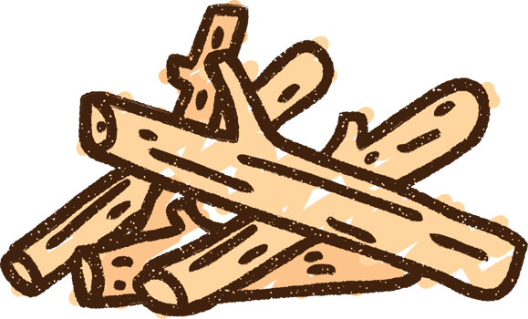 Camp Fire Chalk Drawing png