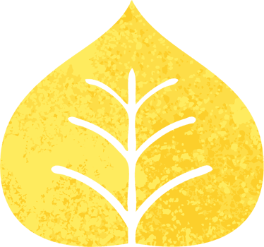 retro illustration style cartoon autumn leaf png