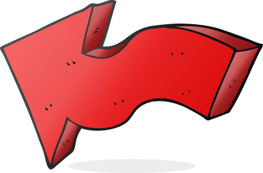 cartoon pointing arrow png