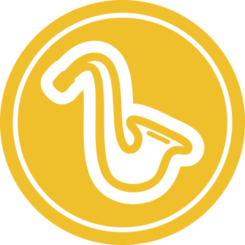 musical instrument saxophone circular icon png