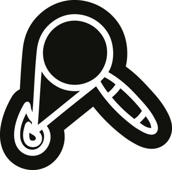 magnifying glass burning icon png