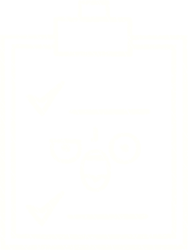 Chalk line drawing of an angry checklist png