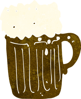 cartoon mug of beer png