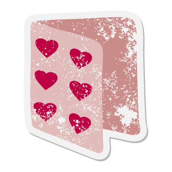 valentine card grunge sticker png