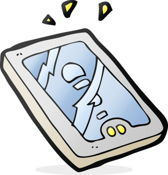drawn cartoon tablet device png