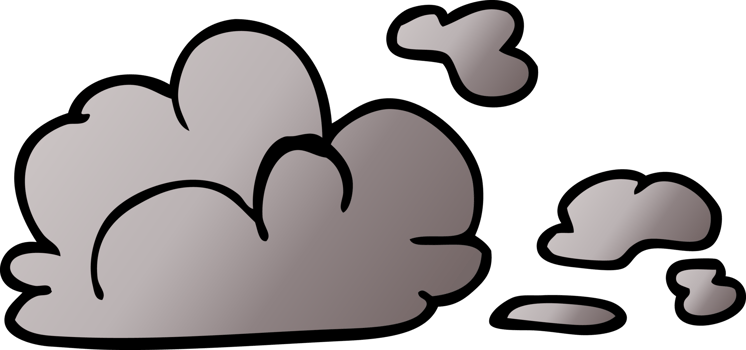 cartoon doodle storm cloud png