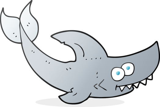 drawn cartoon shark png