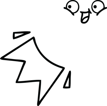 line drawing cartoon of a basketball png