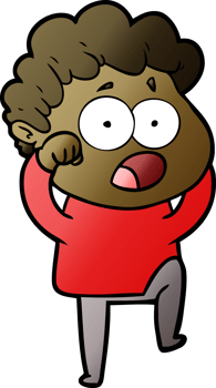 cartoon man gasping in surprise png