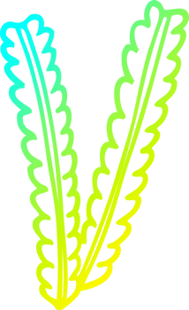 cold gradient line drawing of a cartoon strands of wheat png
