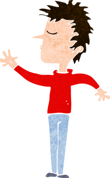 cartoon dismissive man png