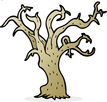 cartoon winter tree png