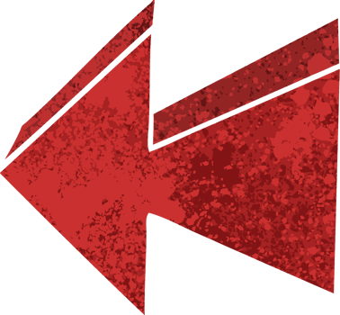 retro illustration style quirky cartoon arrow png