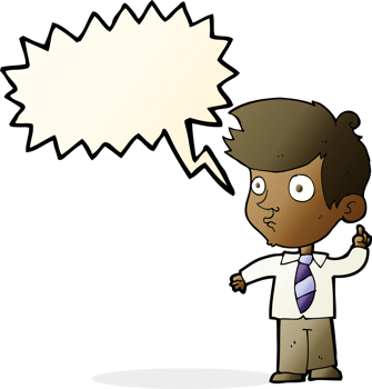 cartoon boy asking question with speech bubble png