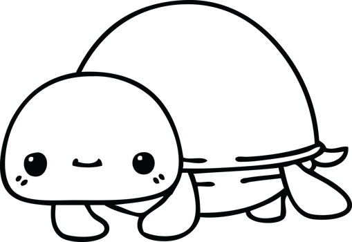 line drawing quirky cartoon turtle png