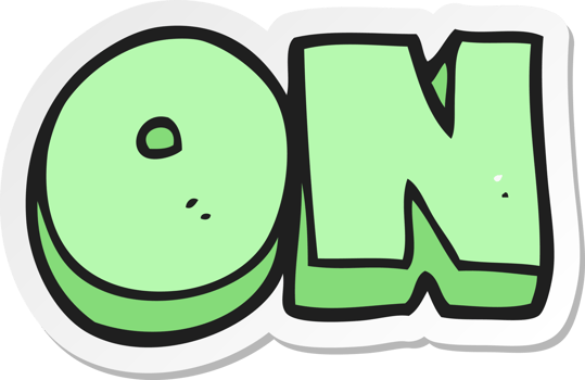 sticker of a cartoon on symbol png