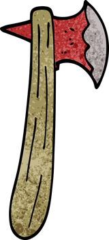 cartoon doodle axe png