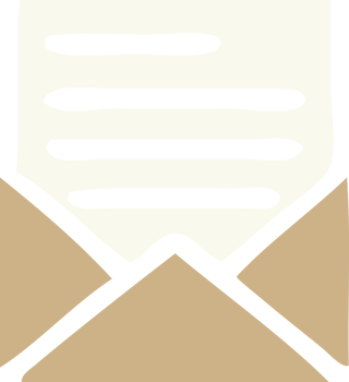 flat color retro cartoon of a letter and envelope png