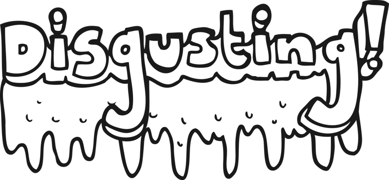 drawn black and white cartoon disgusting symbol png