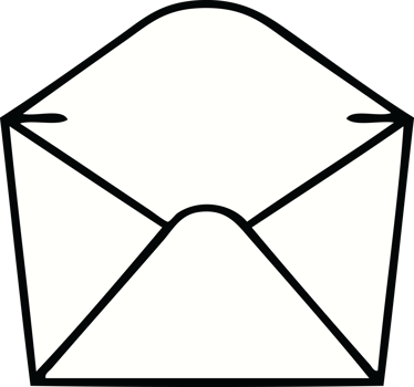hand drawn quirky cartoon envelope png