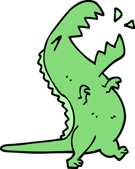 cartoon doodle roaring t rex png
