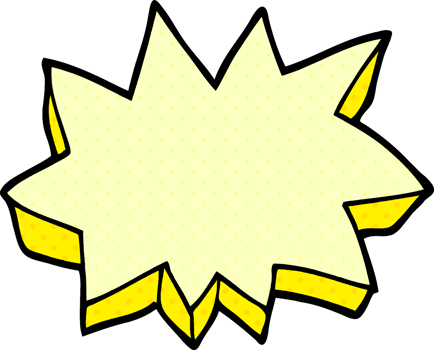 cartoon doodle decorative explosion png