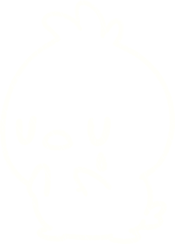 a white drawing of a cute little bird png