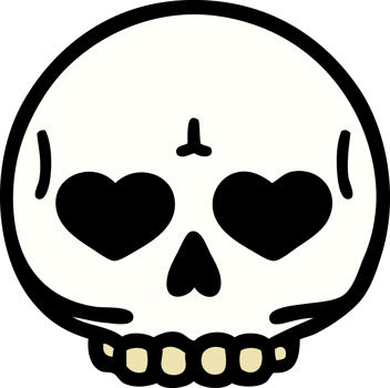 tattoo in traditional style of a skull png
