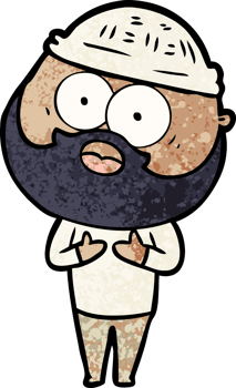 cartoon bearded man png