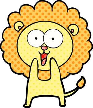 happy cartoon lion png