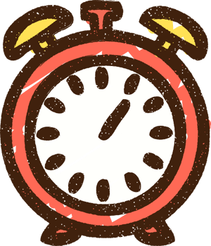 an alarm clock icon on transparent background png