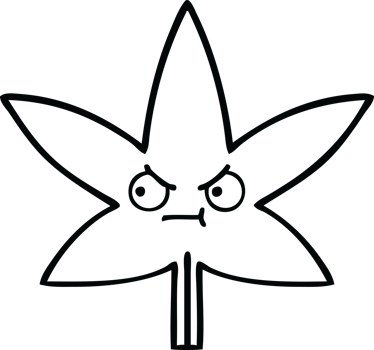 line drawing cartoon of a autumnal leaf png