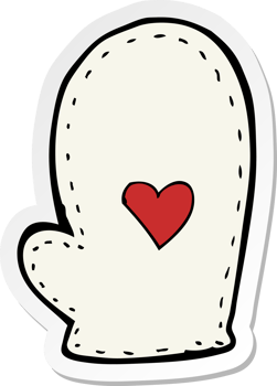 sticker of a cartoon oven mit png