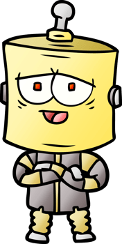 cartoon robot drawing png