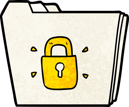 cartoon locked files png