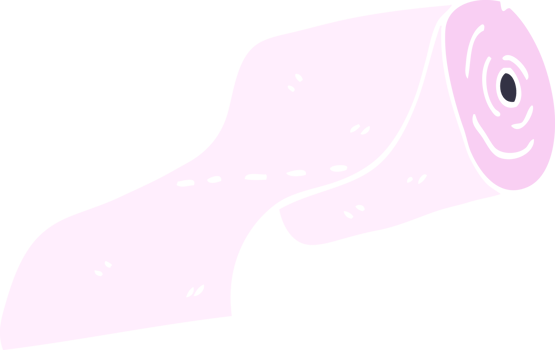 cartoon doodle toilet roll png